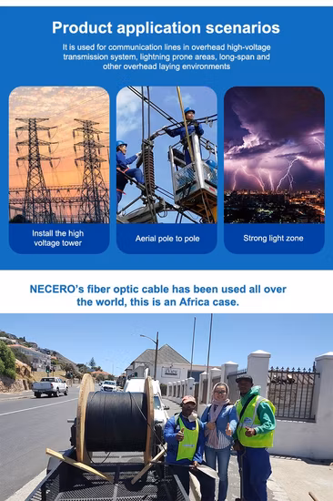 Outdoor-Glasfaserkabel ADSS
